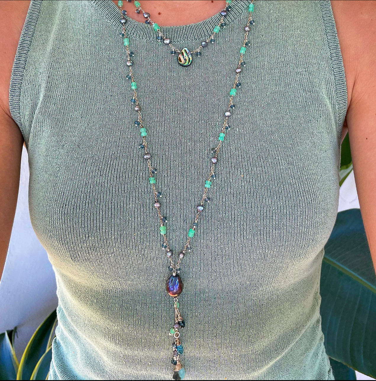 1091 - Gemstone Layering Necklace