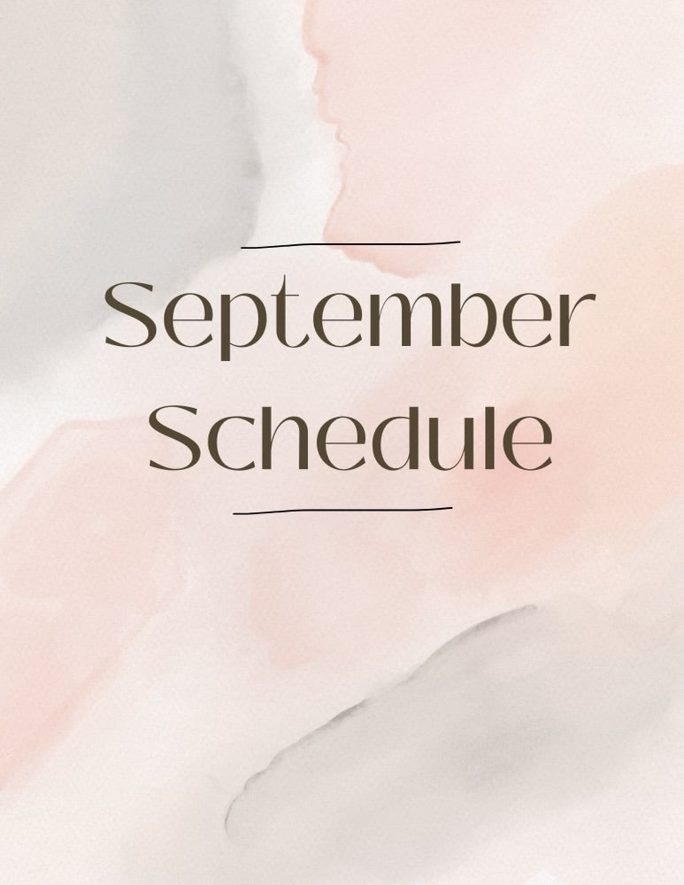 September Event Schedule