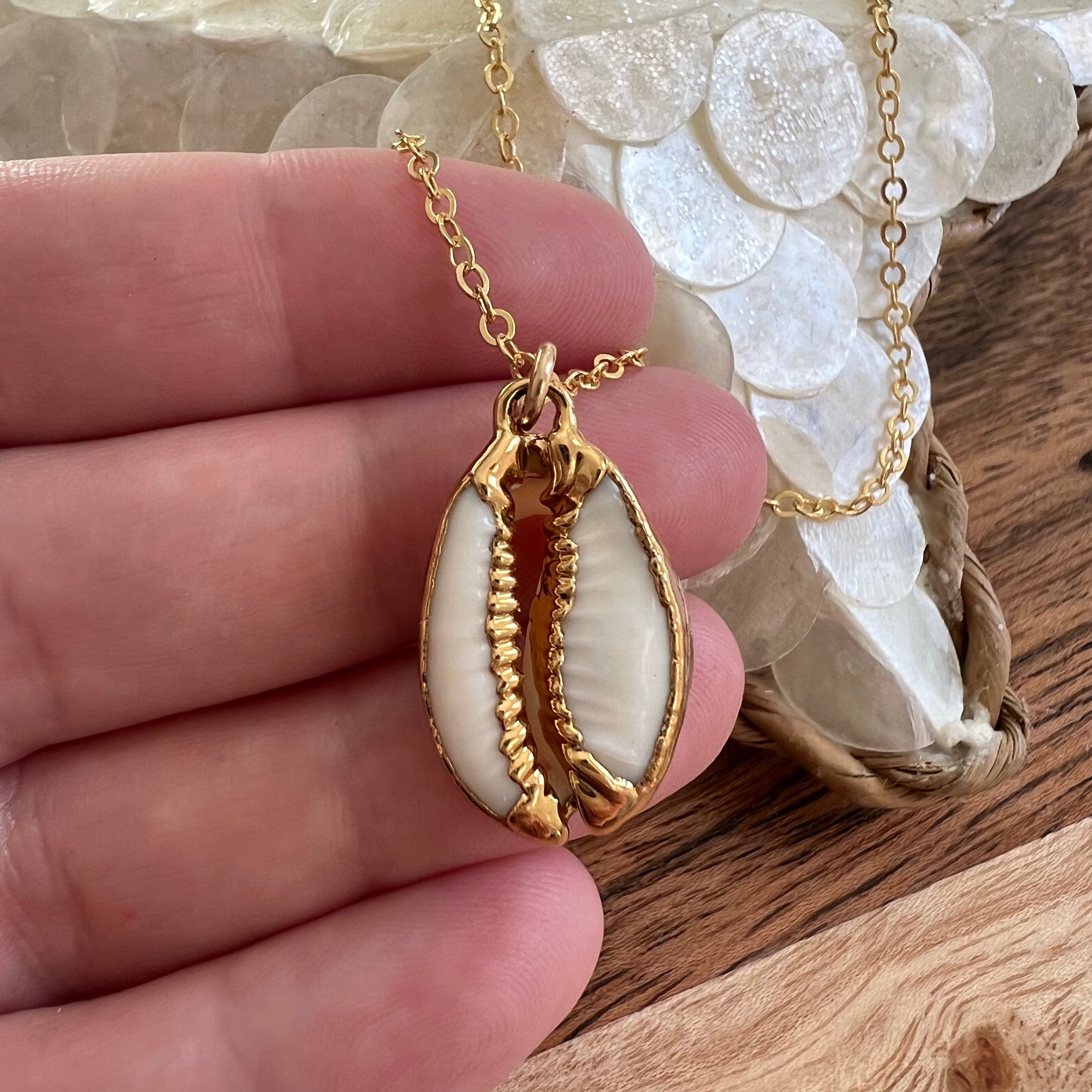 1753 Cowrie Shell Necklace – Elizabeth Sarah Collections