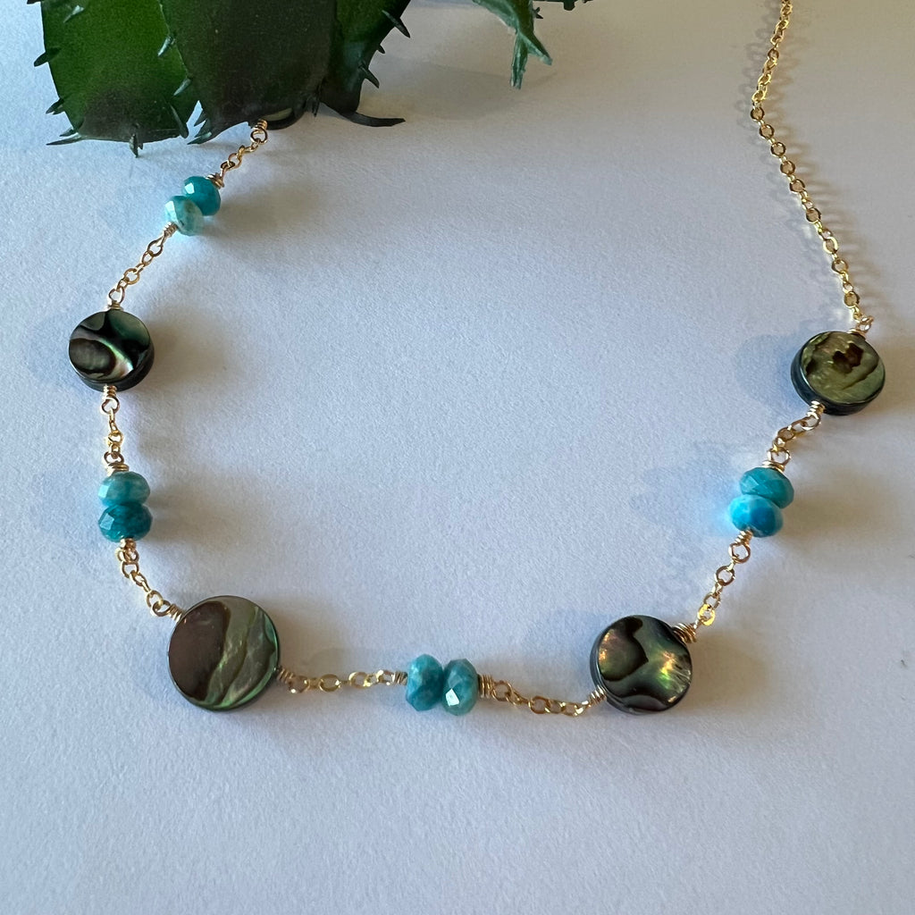 1837 - Abalone Layering Necklace