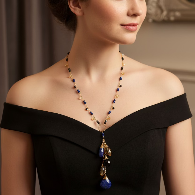 1866 - Gemstone Layering Necklace