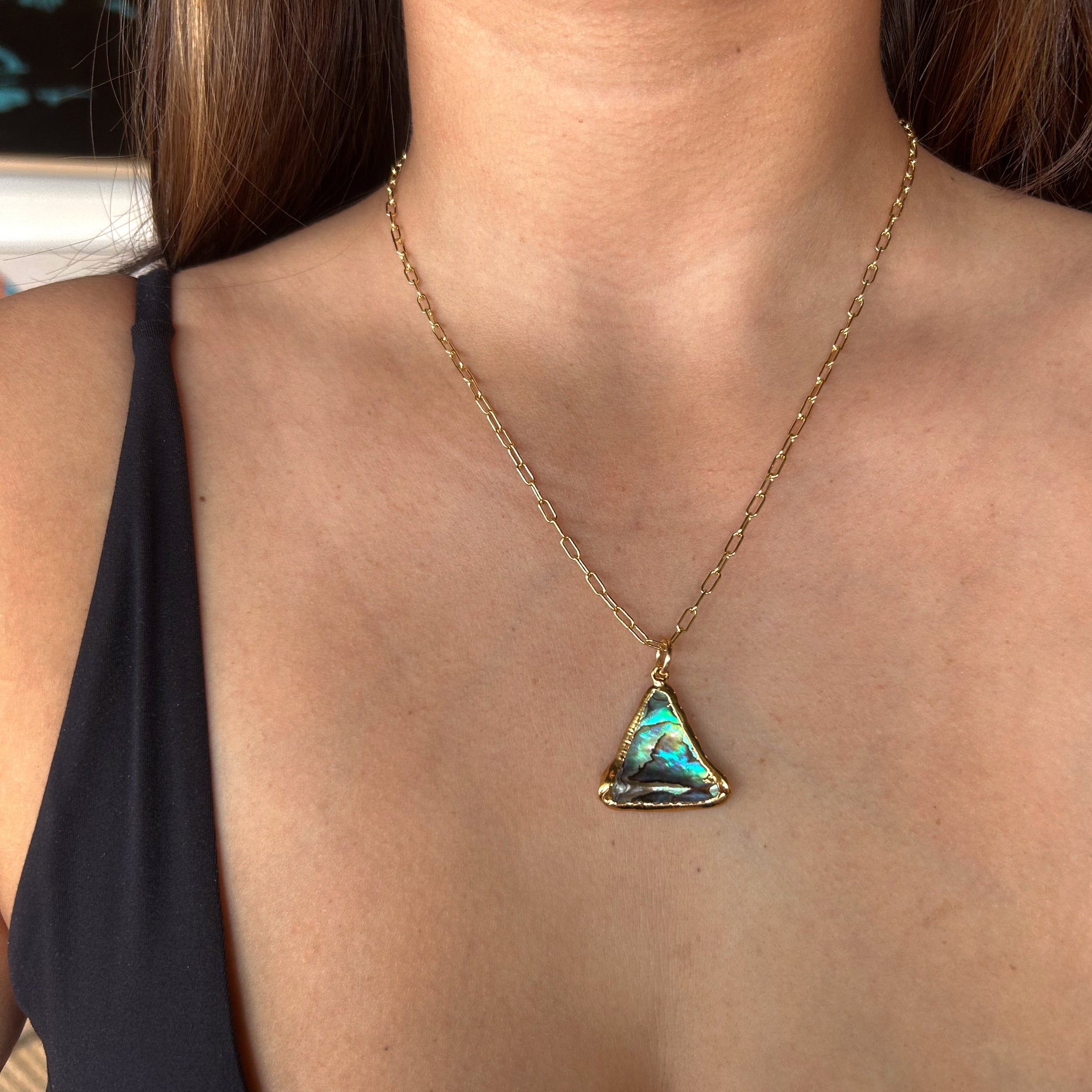 1813- Abalone Necklace
