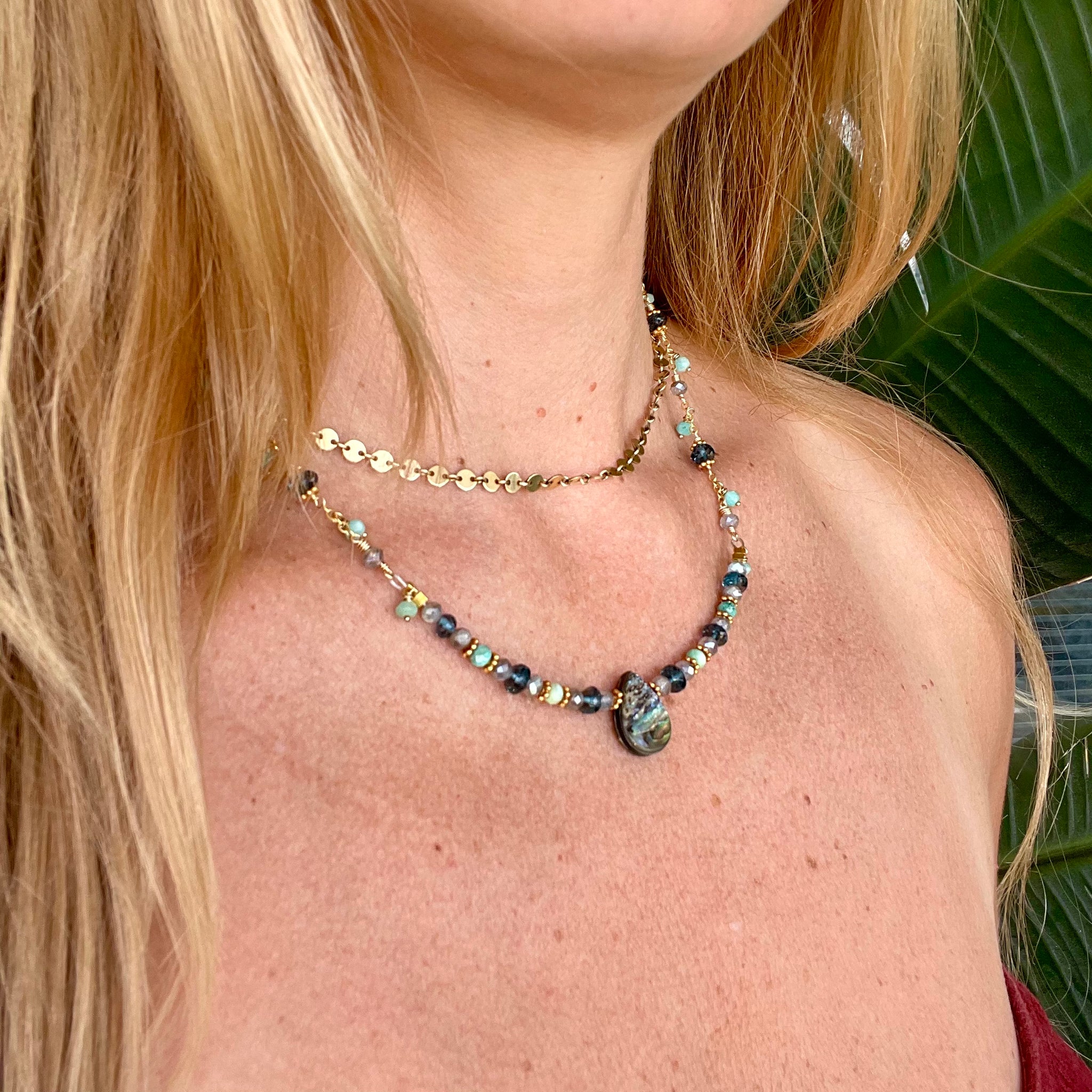 1508- Gemstone Layering Necklace