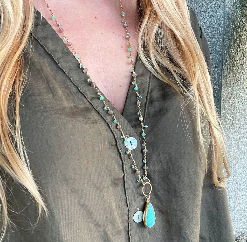 1038 - One of a Kind Gemstone Necklace