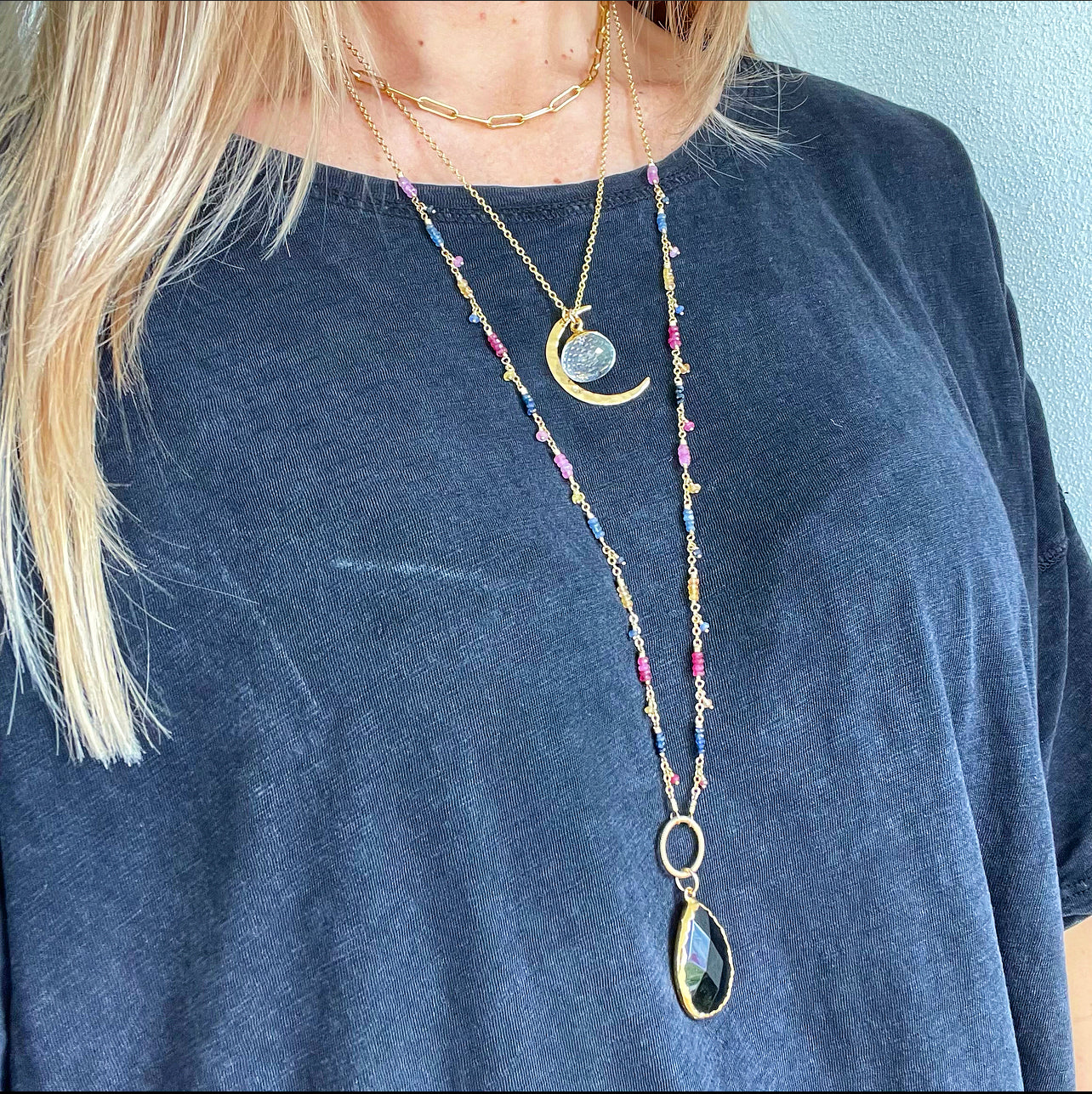 1227 - One of a Kind Gemstone Necklace